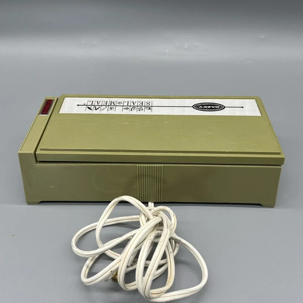 Vintage Dazey Seal a Meal Model Sam 1 E-Z Fill & 2 Boxs Boilable Cooking Pouches